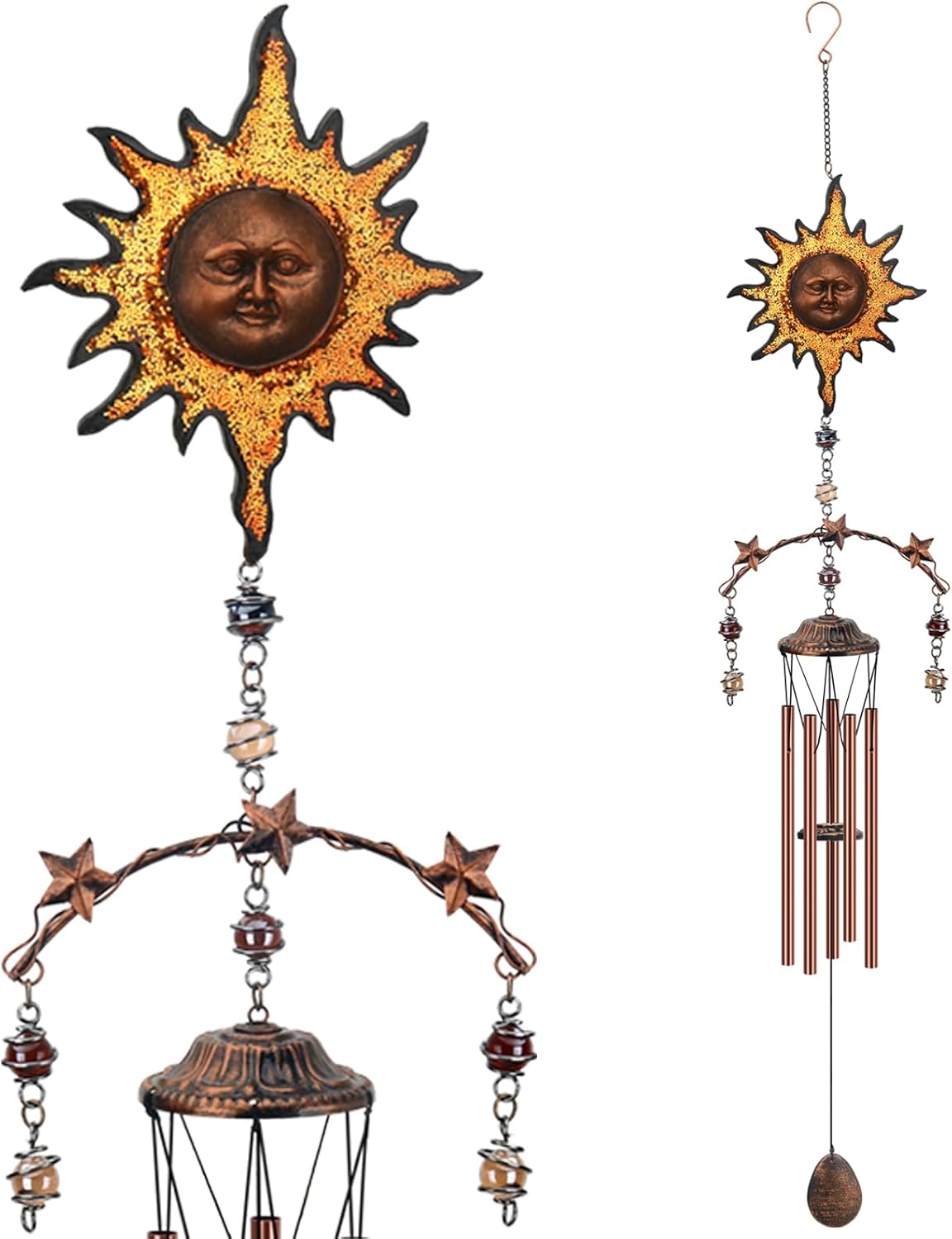 Yellow Sun Wind Chime - Wind Chimes for Outside Deep Tone 34 deal at Amazon