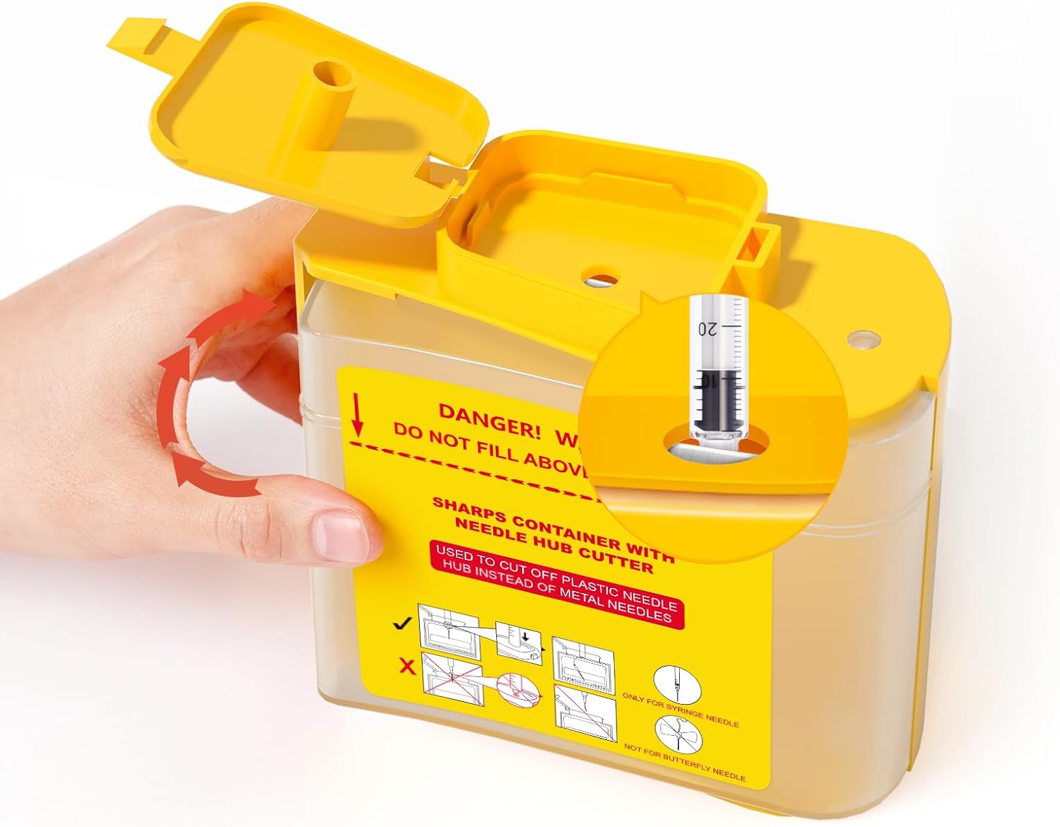 Needle Hub Cutter, Disposal Sharps Container for Cutting and deal at Amazon