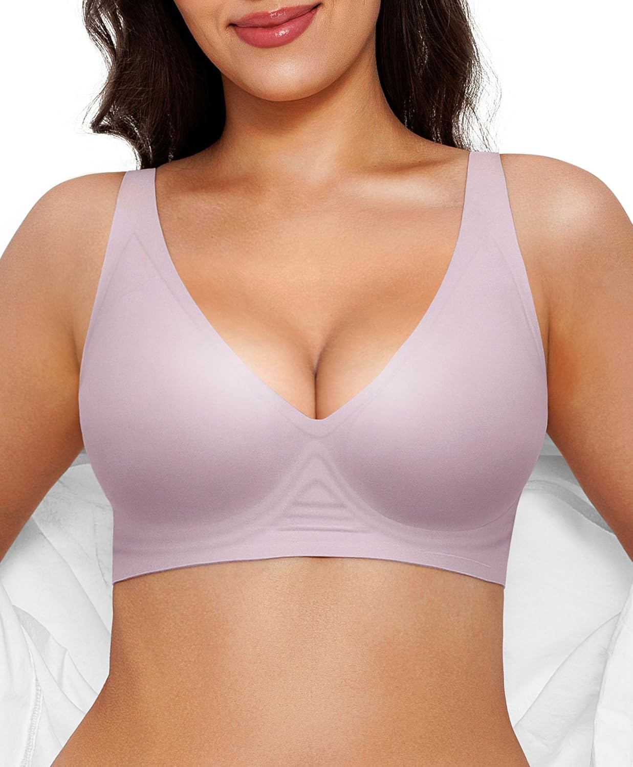Wireless Bras Women Push Up Seamless Bra No Underwire Comfy  deal at Amazon