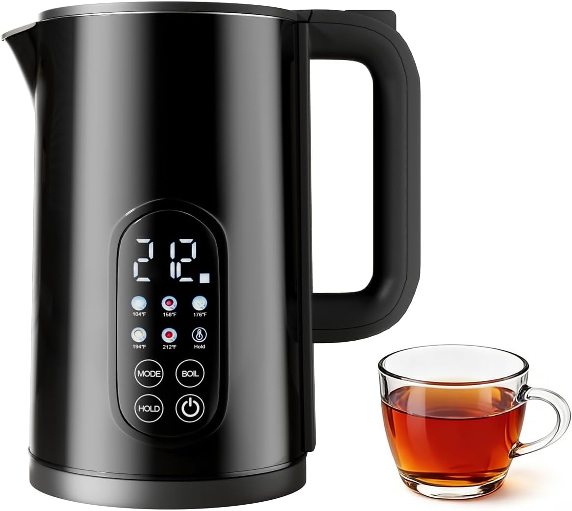 Electric Kettle with Temperature Control, 1.7L Stainless Steel Ho