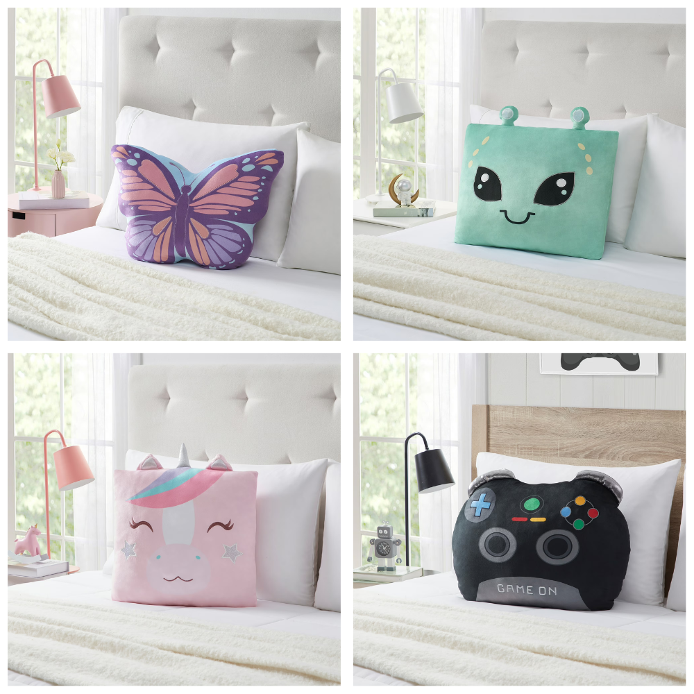 Snuggly Decorative Pillow 18″ x 18″, Multicolor for ONLY $4.50 at Walmart