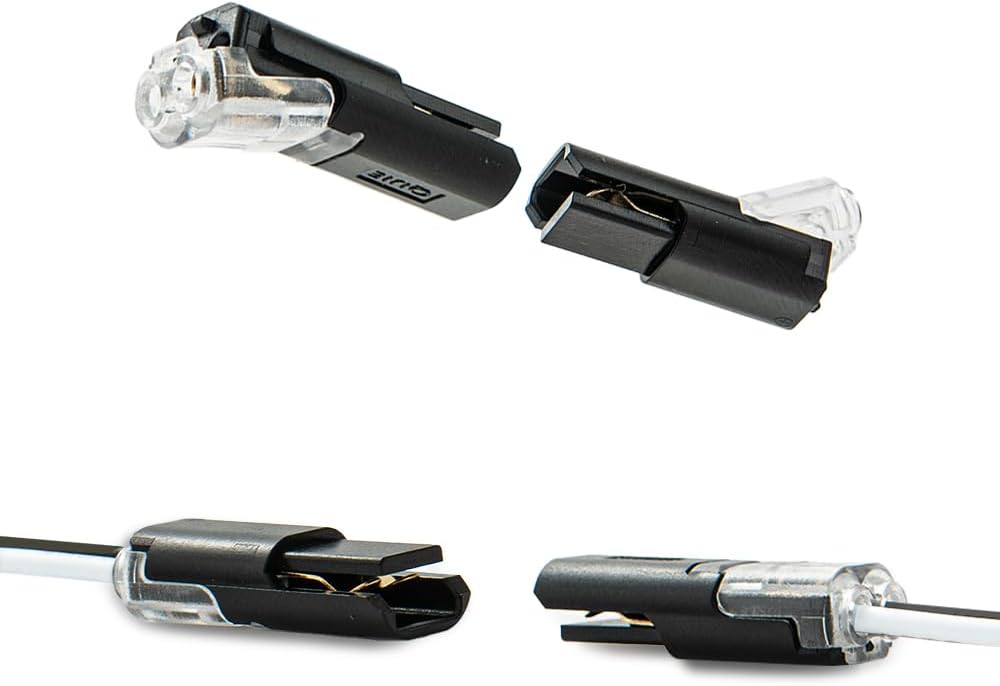 Double-Wire Plug-in Connector, Low Voltage Wire Connector wi deal at Amazon