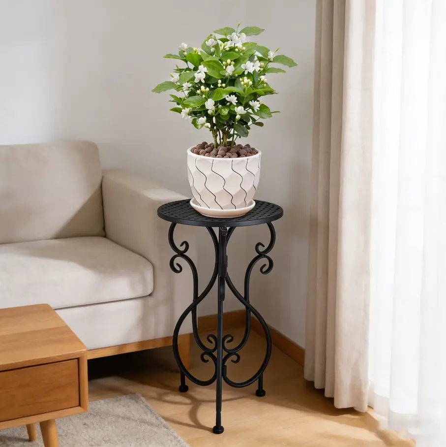 FOUKUS Vintage Iron Plant Stand Tall Single for ONLY $19.99 at Walmart