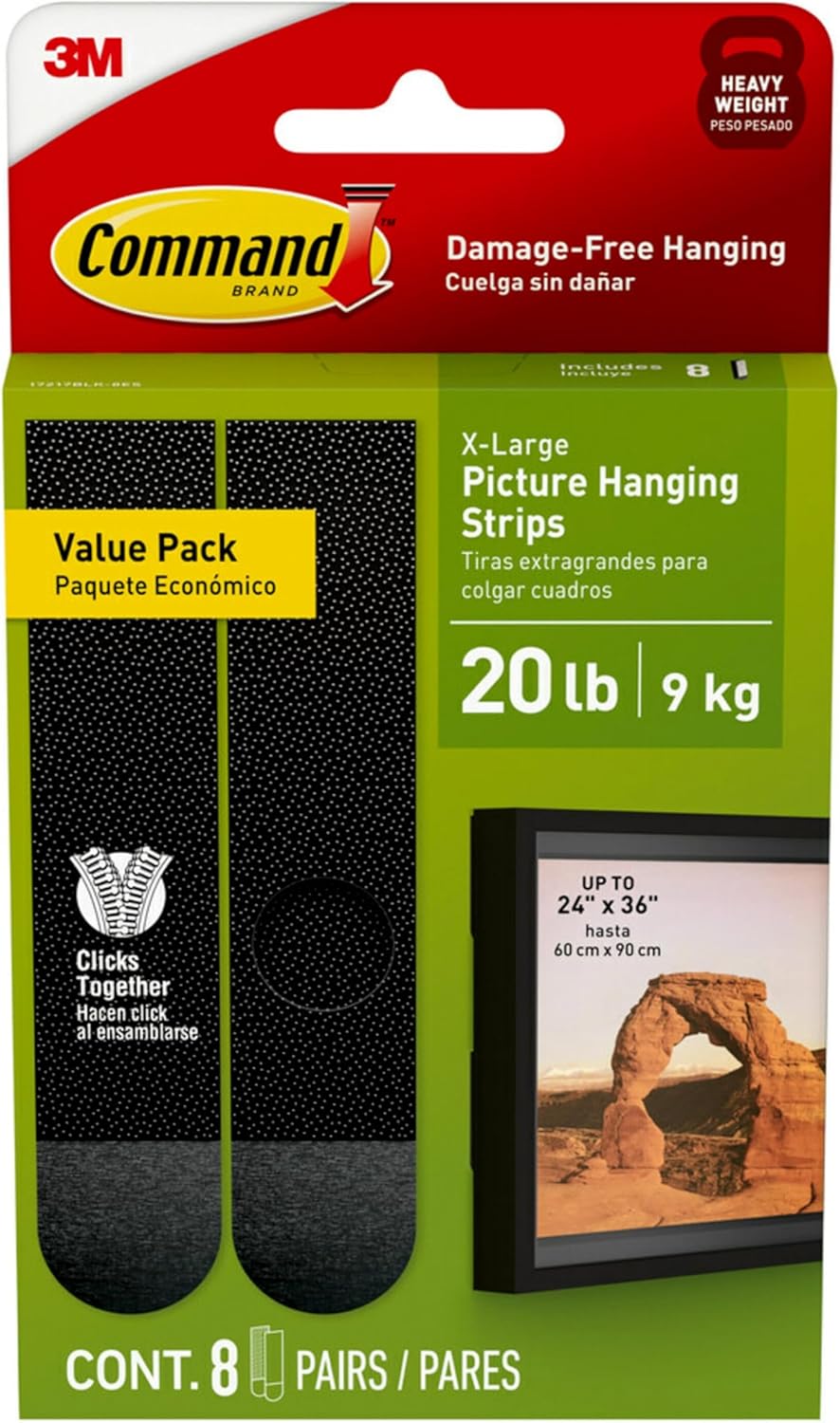 Command 20 lb XL Picture Hanging Strips just $5.88 at Amazon