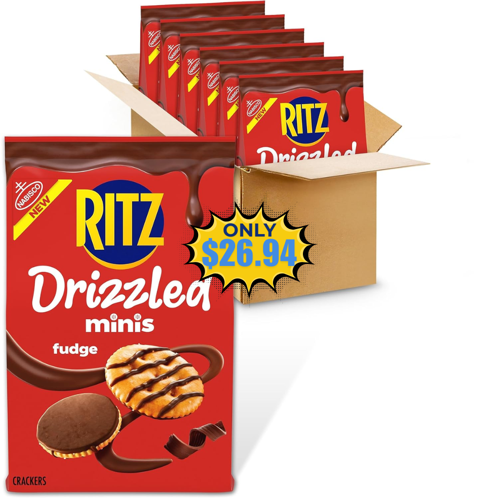 RITZ Drizzled Minis Fudge Crackers