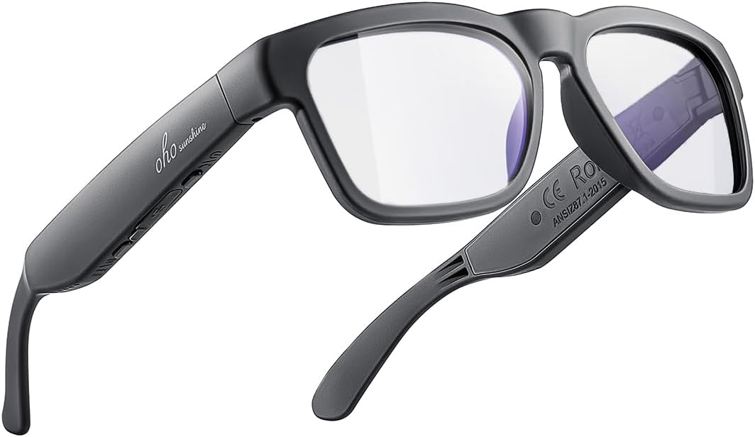 OhO sunshine Bluetooth Audio Sunglasses, Lightweight Open Ear Spo