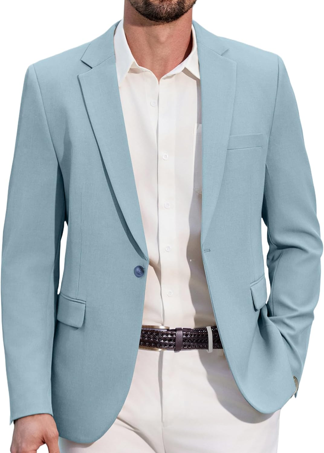 COOFANDY Men Sports Blazer Casual Lightweight Suit Coat Dress Jac