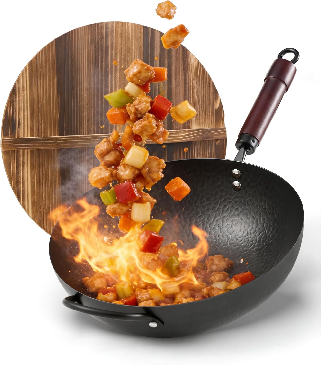 FGJ 13 Inch Carbon Steel Wok Pan Deal at Amazon: Save $16