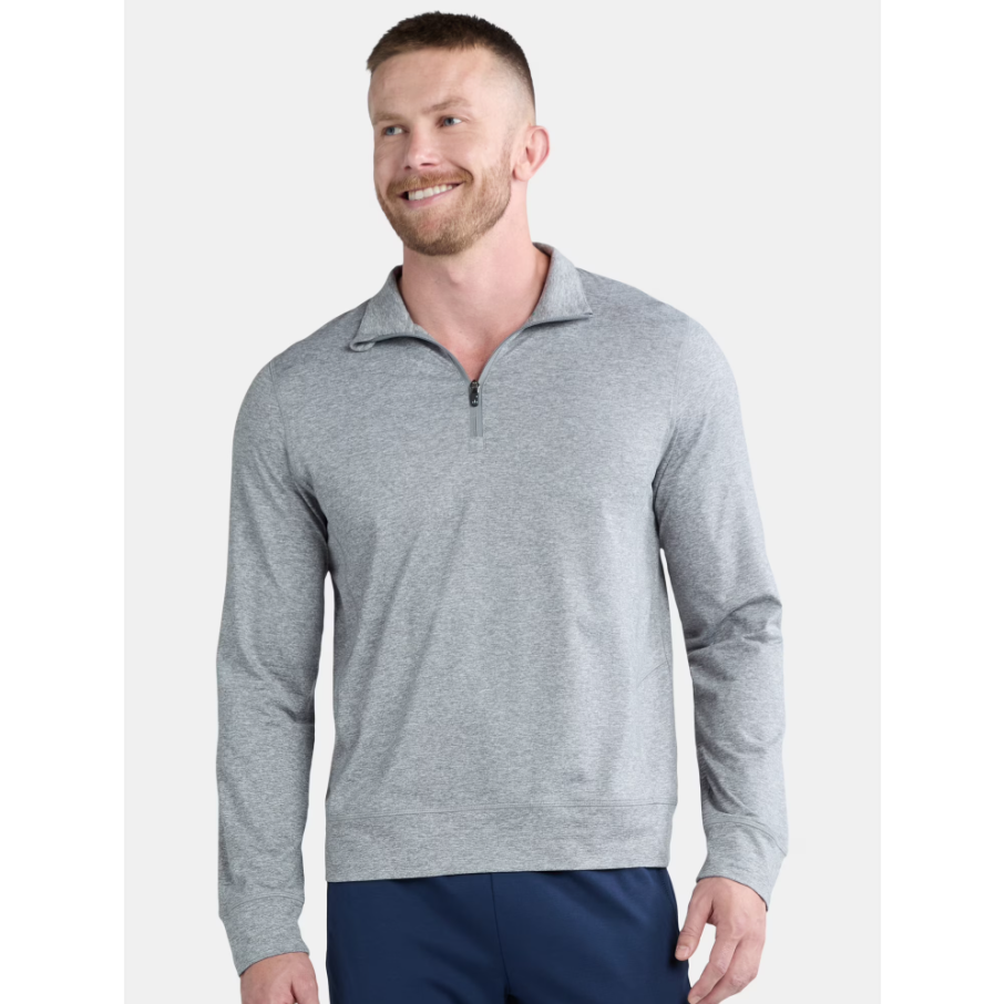 Athletic Works Men’s Quarter-Zip Pullover Shirt Deal at Walmart: Save $12.82