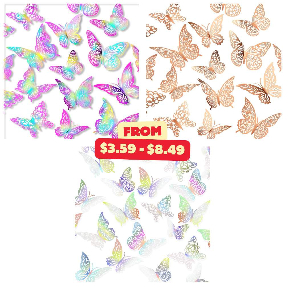 3D Butterfly Wall Decor Deal at DealsFinders.com