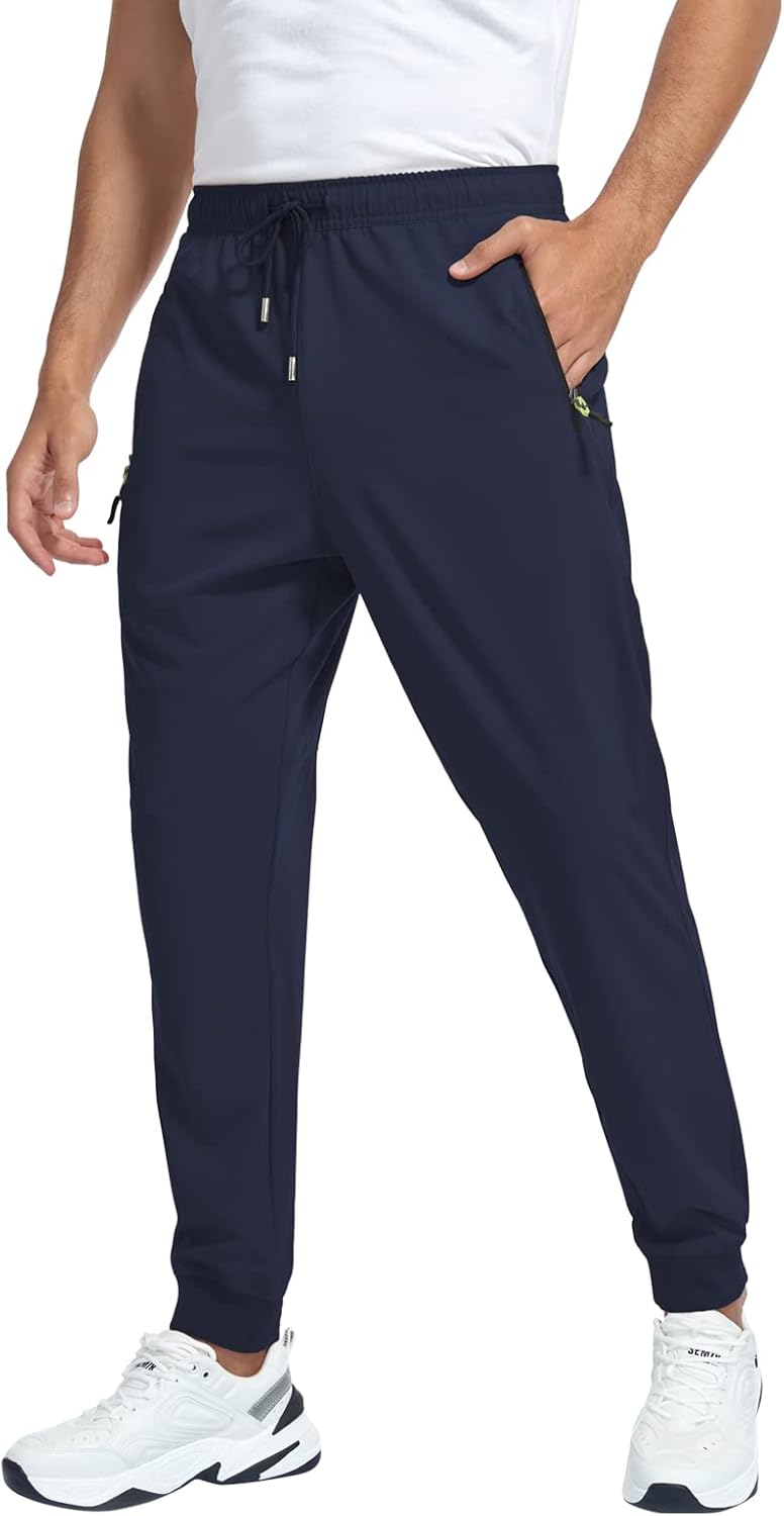 GAXIDES Sweatpants for Men Breathable Elastic Baggy Relaxed Fit L