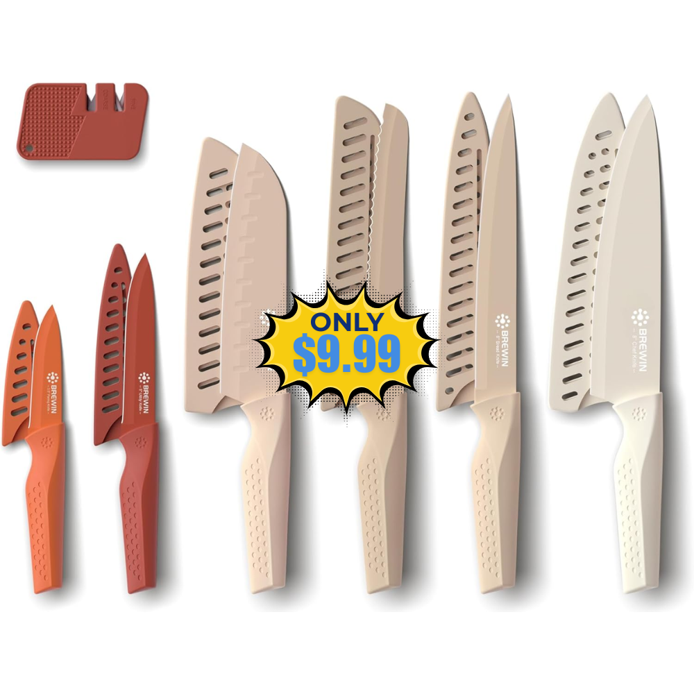 Brewin 13 Pieces Kitchen Knives Set Deal: Save 57%
