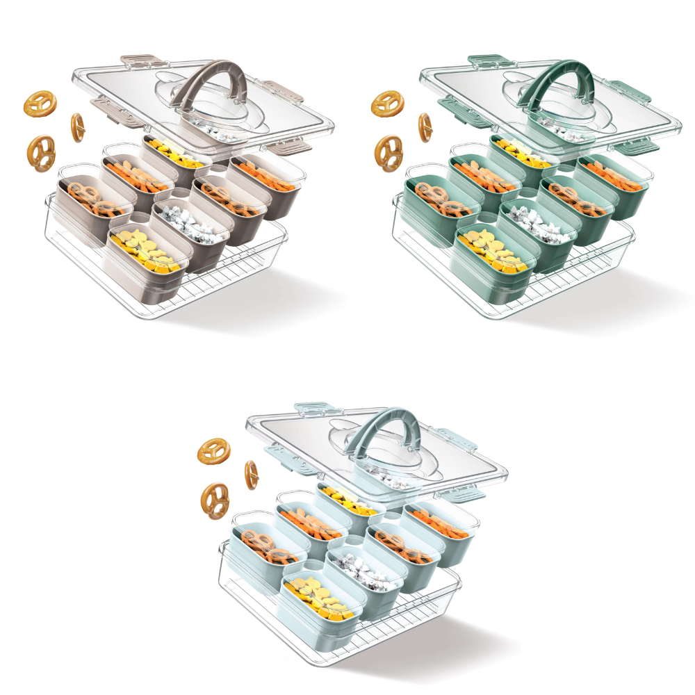 Cook With Color 8-Compartment Snackle Box Deal at Walmart: Save $1.49