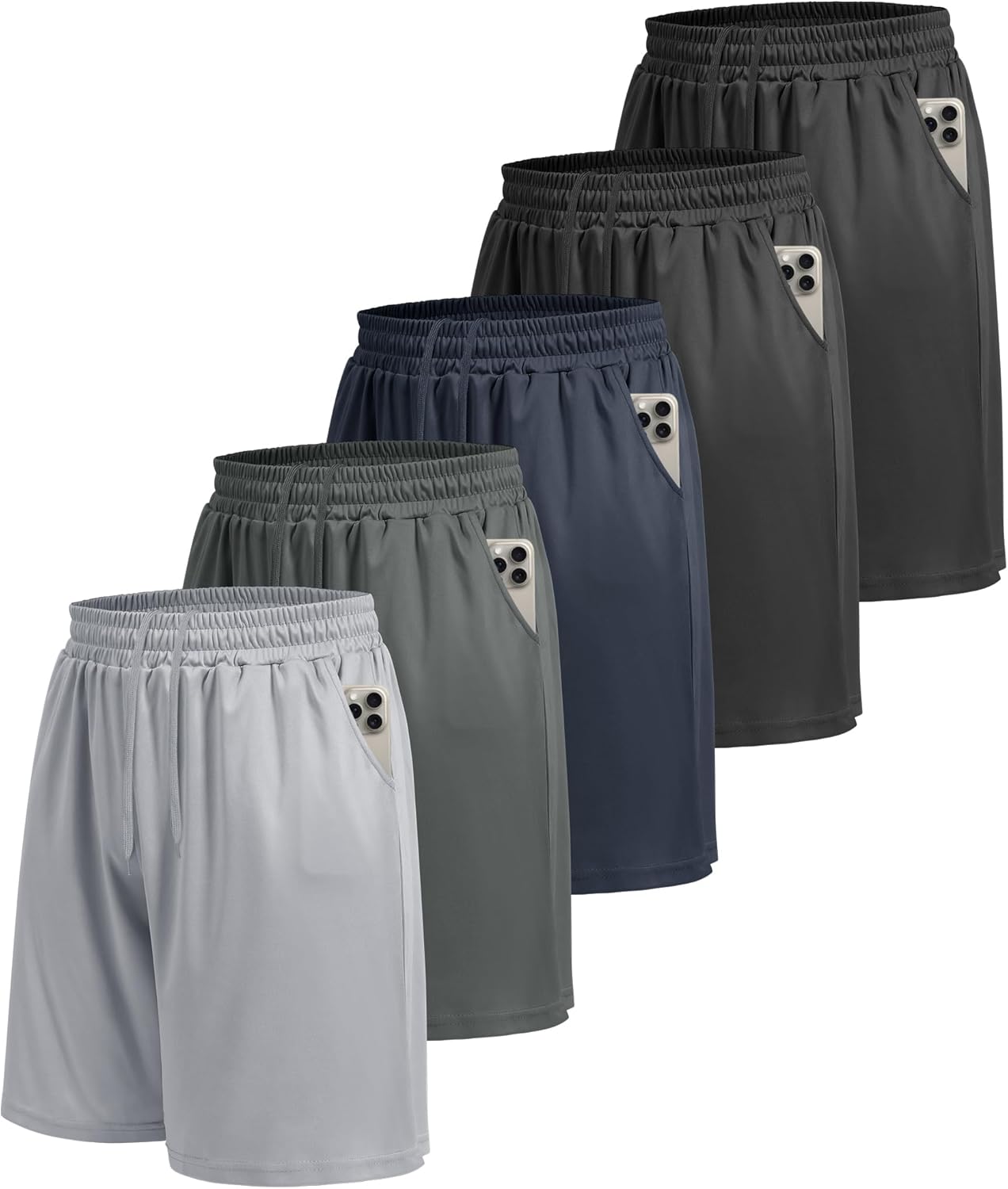 LalaHooK 5 Pack Men’s Athletic Shorts Deal at Amazon: Save $1.20