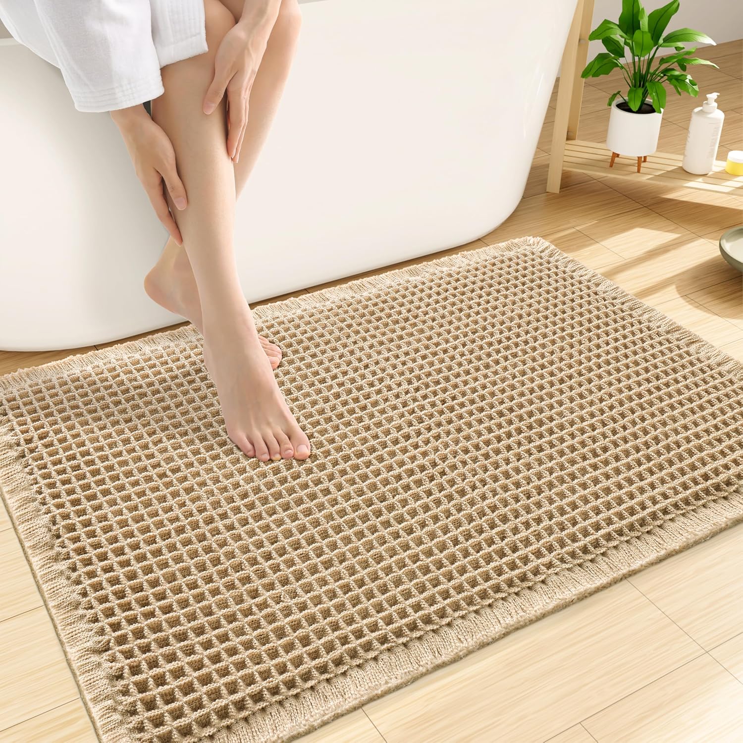 Smiry Waffle Bath Mat Deal at Amazon: $9.59