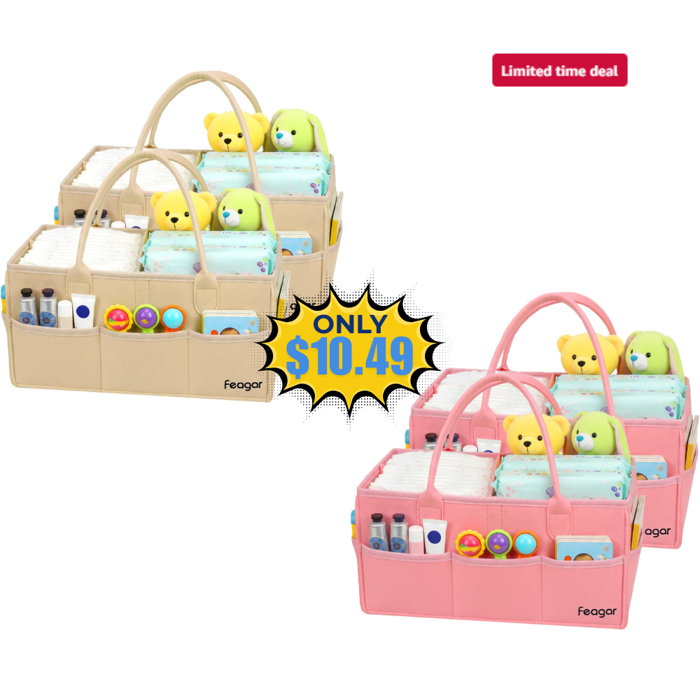 Feagar Baby Diaper Caddy Organizer 2 Pack Deal: Save 50%
