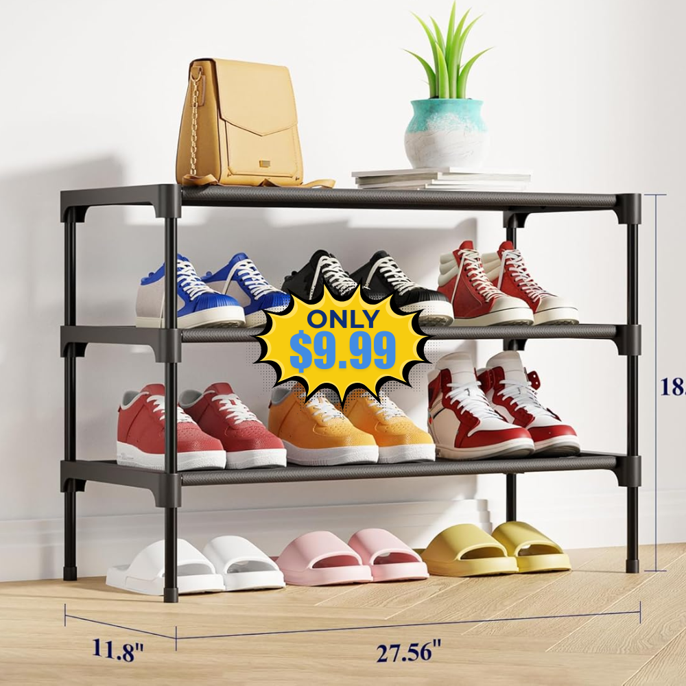 Kitsure Non-Woven Shoe Rack Shelf Deal: Save 23%