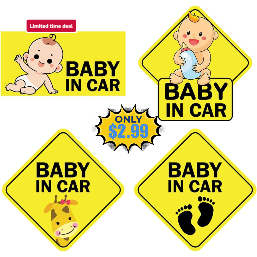 Baby On Board Sticker Deal: Save 50% at DealsFinders.com