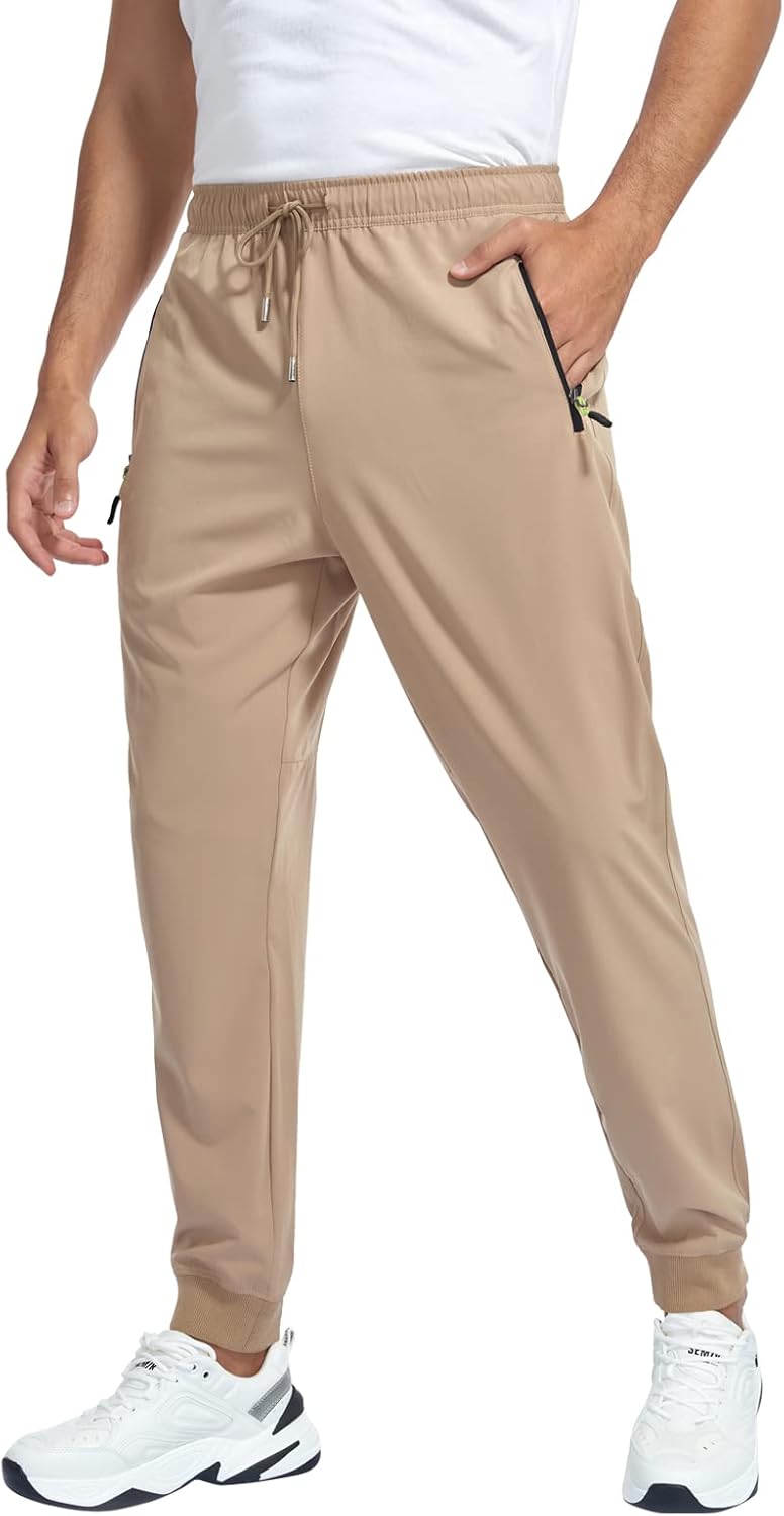 GAXIDES Mens Hiking Pants Sweatpants for Men Lightweight Quick Dr