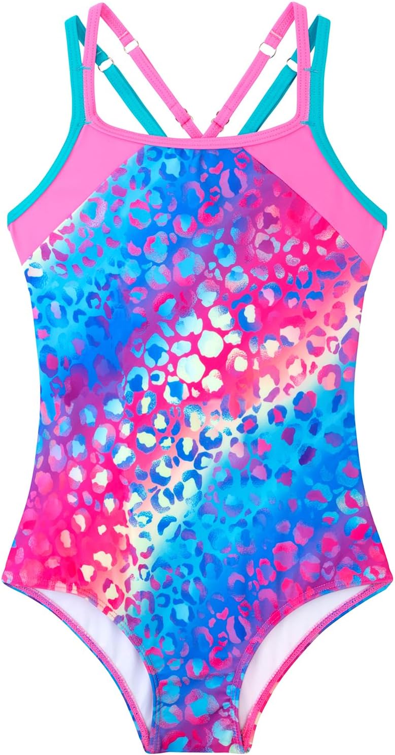 Belovance Girls Swimsuits One Piece Athletic Bathing Suit Size 13