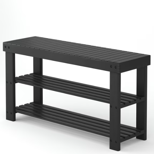 Walmart Home Pick: Gianna 27.6 Inch 3 Tier Bamboo Shoe Rack Bench