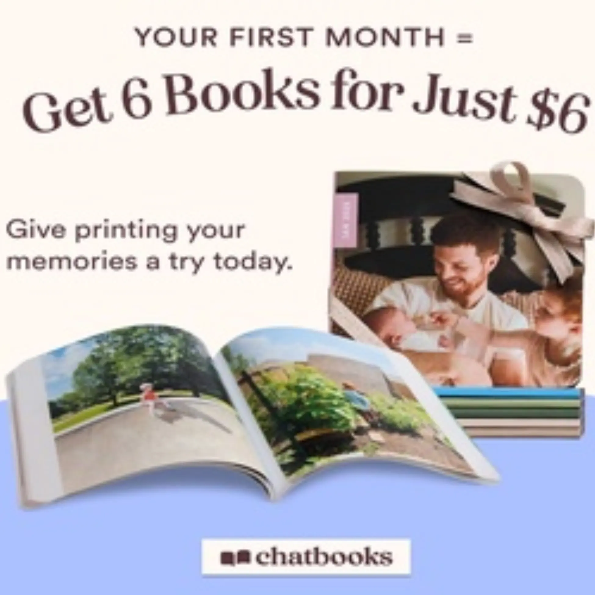 6 Books for $6 at Chatbooks: Save 90%