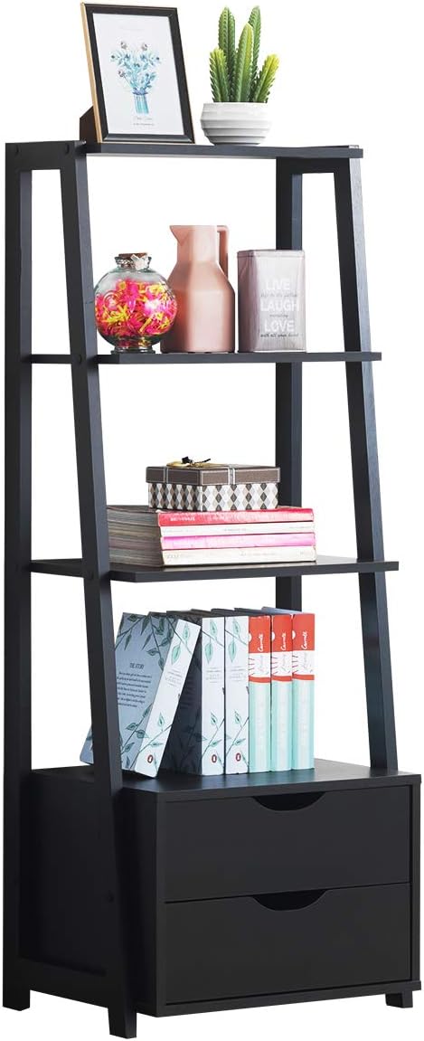Tangkula 4-Tier Ladder Shelf Deal at Amazon