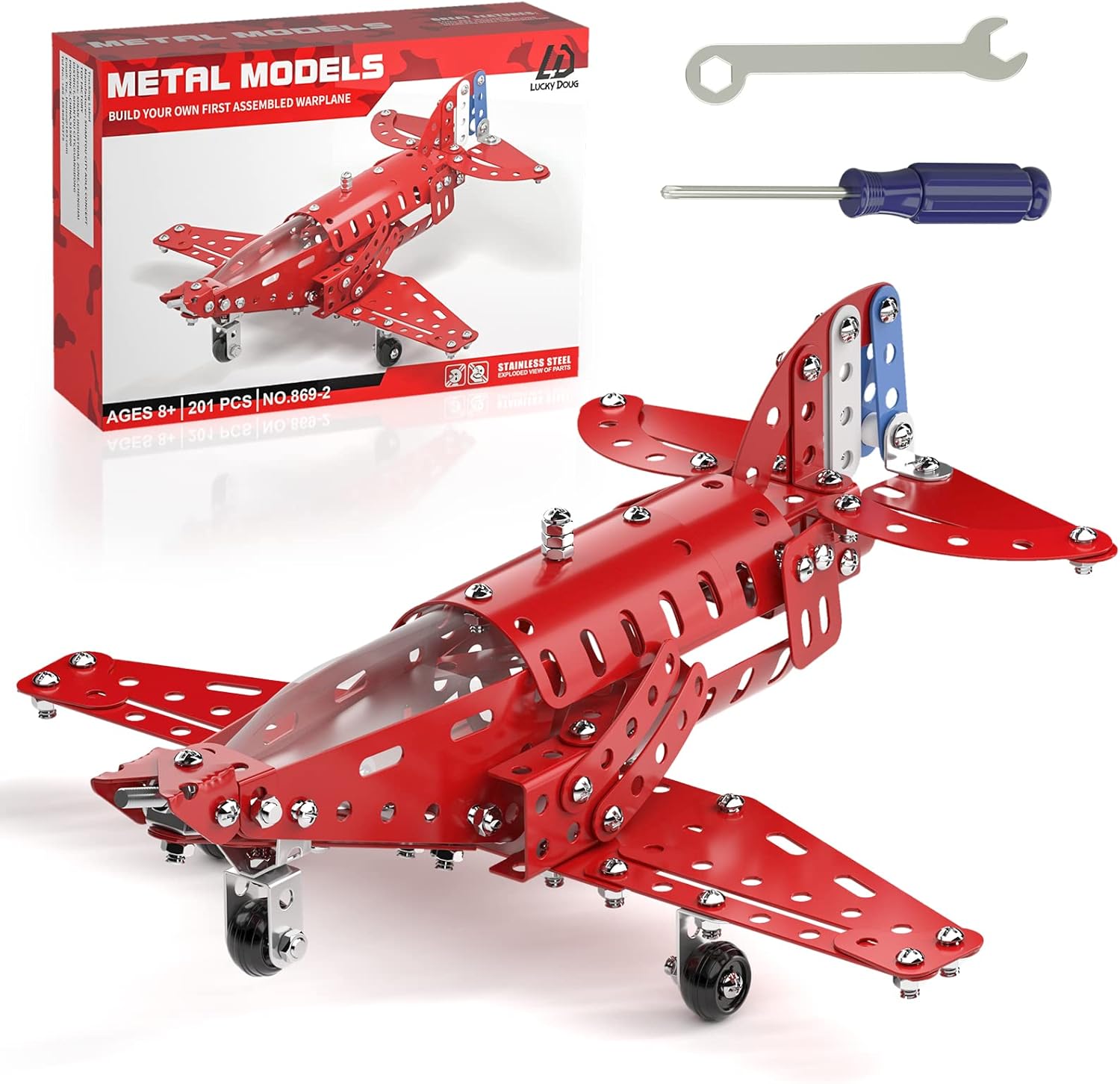 Lucky Doug STEM Building Projects Model Airplane Set – Building T