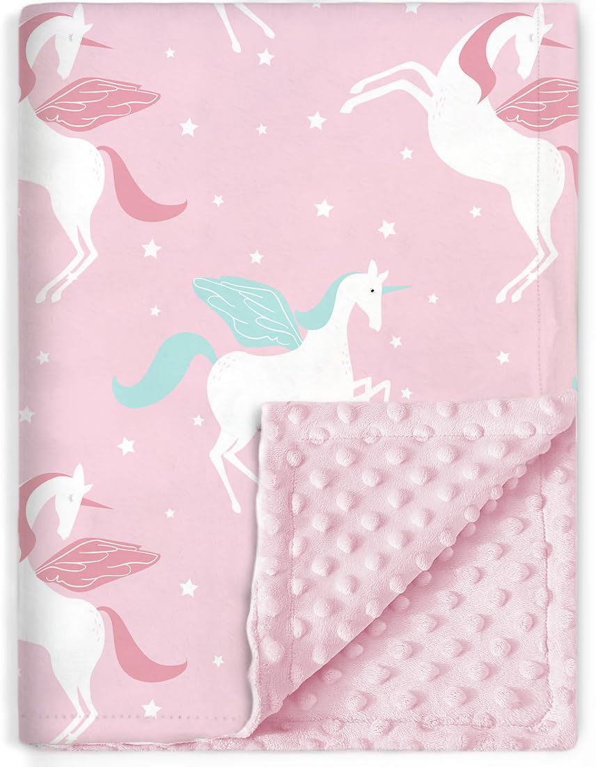 BORITAR Unicorn Baby Blanket for Girls is just $13.99 at Amazon