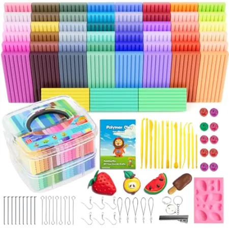 51-Count CiaraQ Polymer Clay Starter Kit $9.34 at Amazon