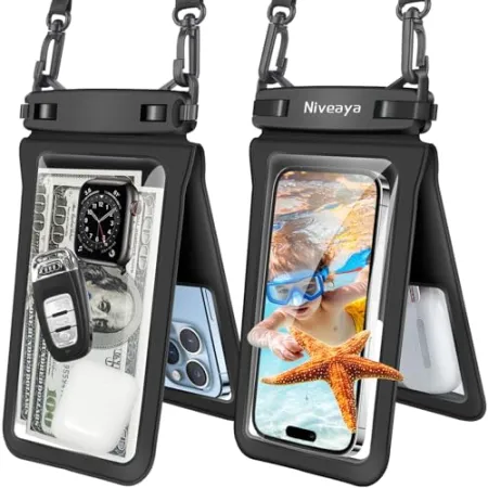 2-Pack Niveaya Waterproof Phone Pouches $7.99 at Amazon