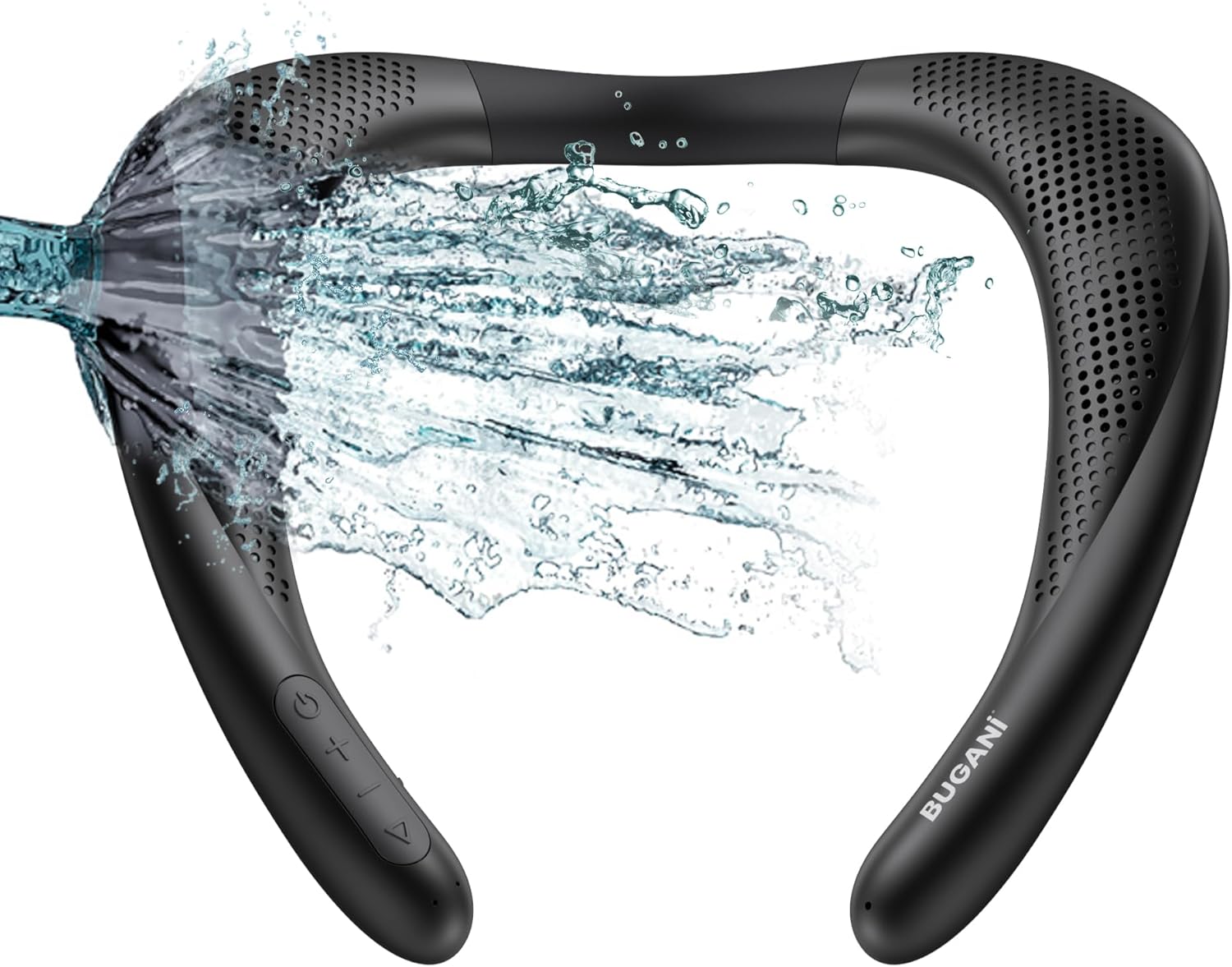 Neckband Speaker, BUGANI Wireless Neck Bluetooth Speaker True 3D