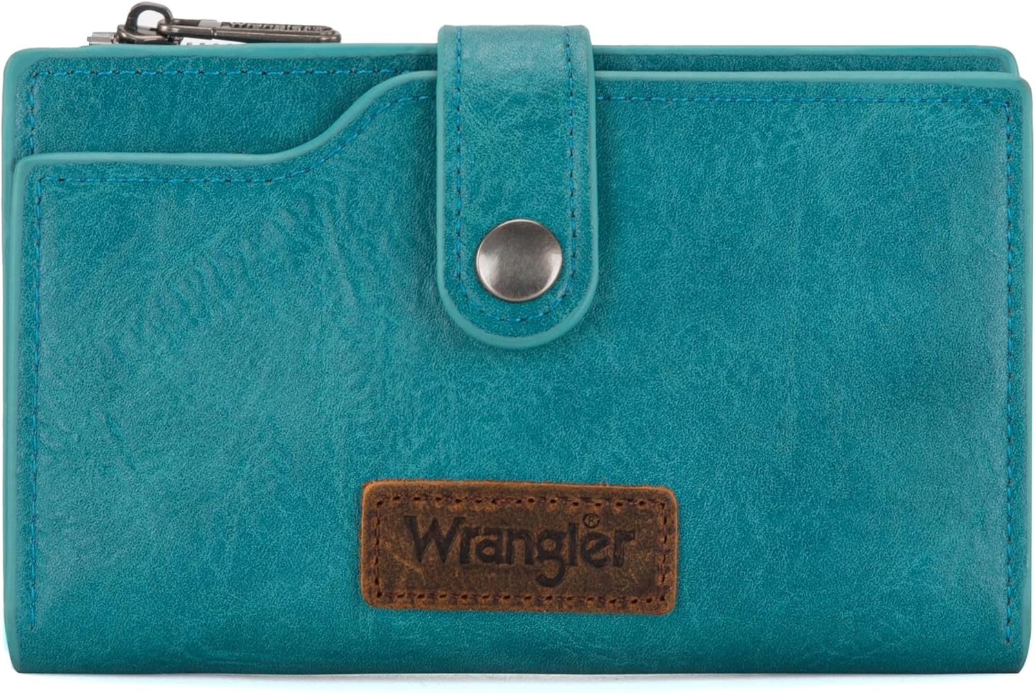 Wrangler Wallet for Women Bifold Card Holder with Zipper Pocket L