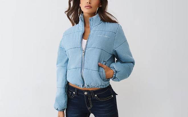 True Religion Denim Puffer Jacket $69 (Reg $204)