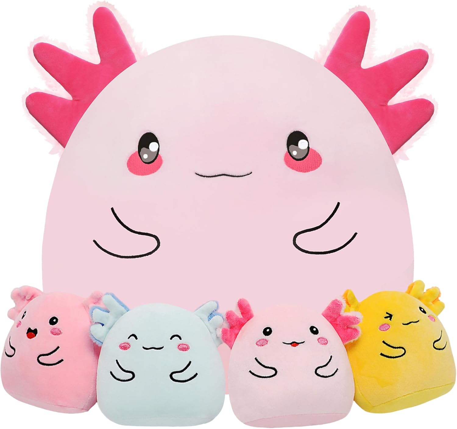 Axolotl Plush with 4 Babies Inside - 13 Inch Mommy Axolotl P deal at Amazon