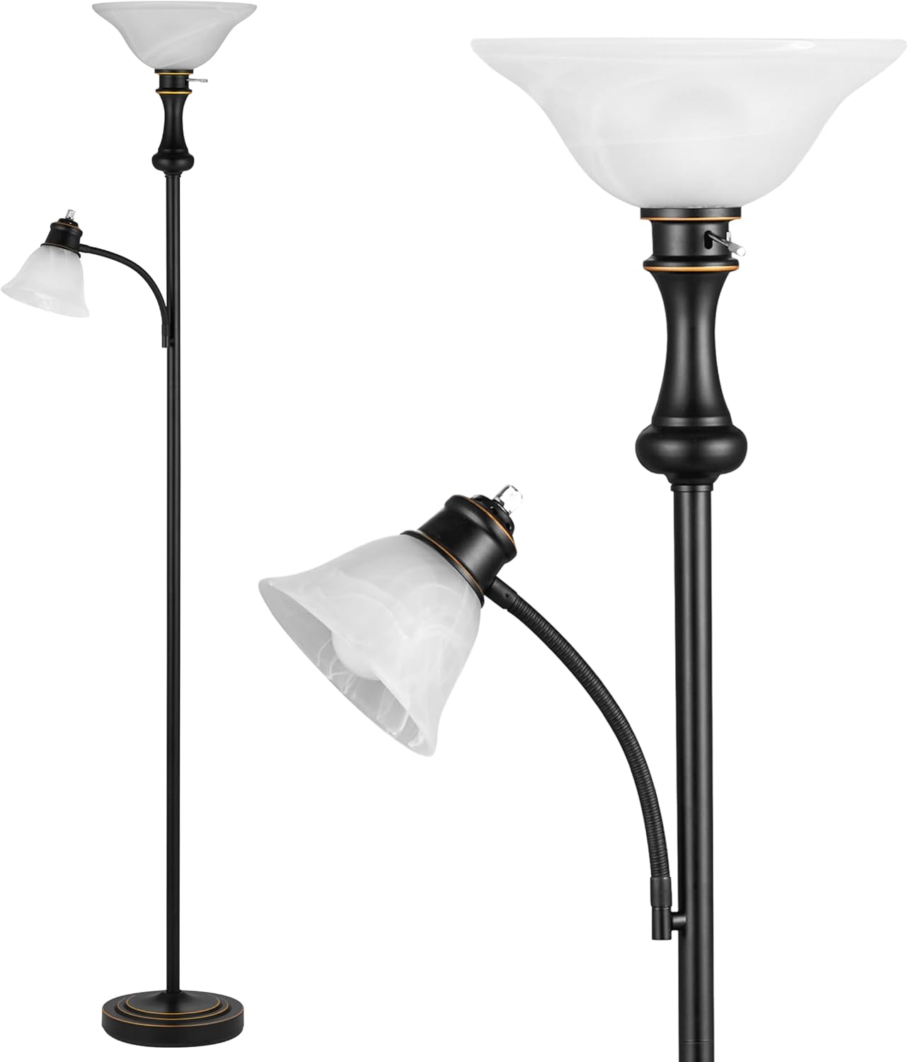 Leasgy 71” Floor Lamps for Living Room, Tall Floor Lamp for Bedr