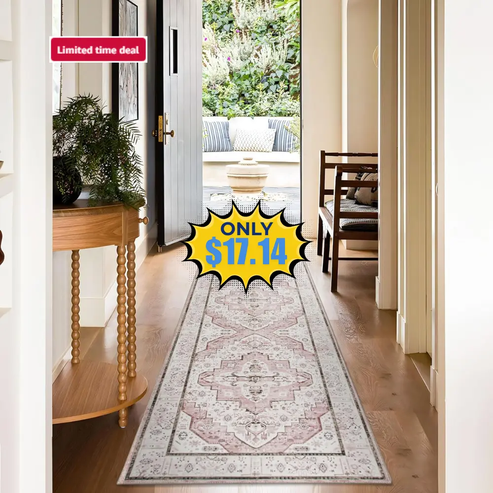 DECOMALL Machine Washable Rugs 2’6″x9’ft Deal: Save 65%