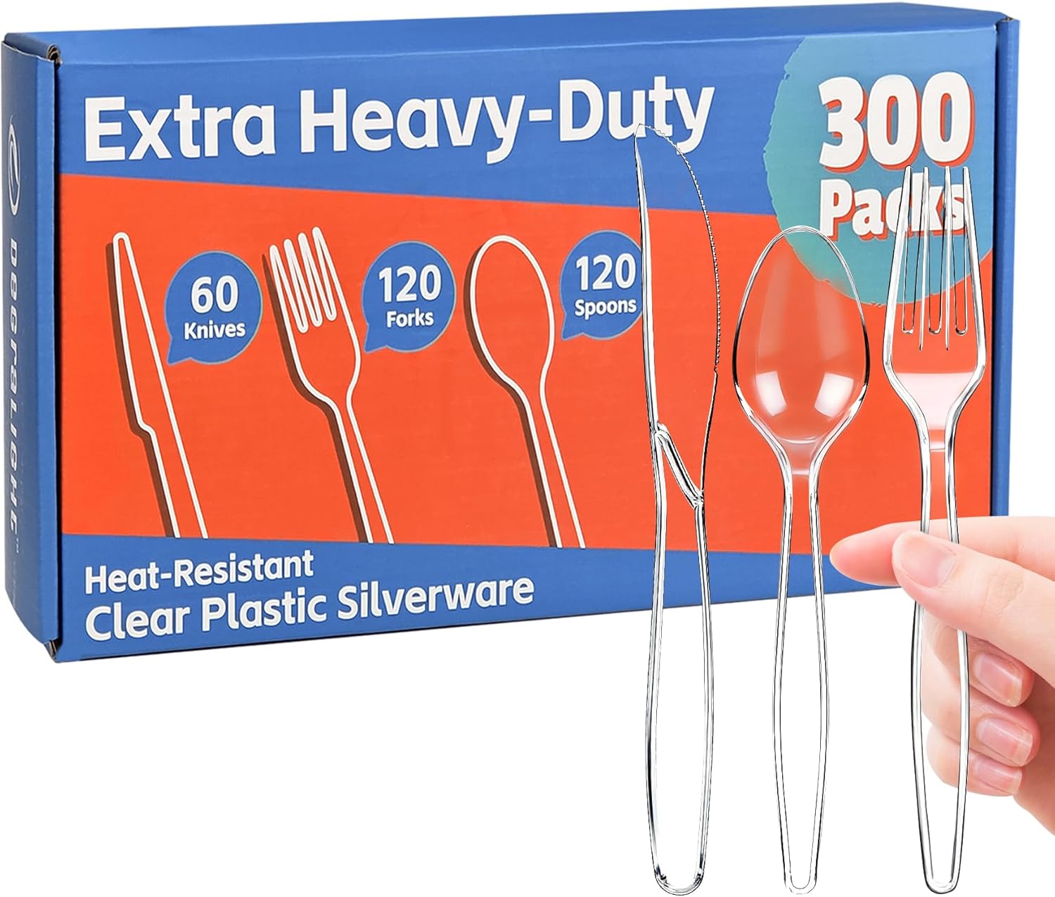 Clear Plastic Silverware Set Deal at Amazon