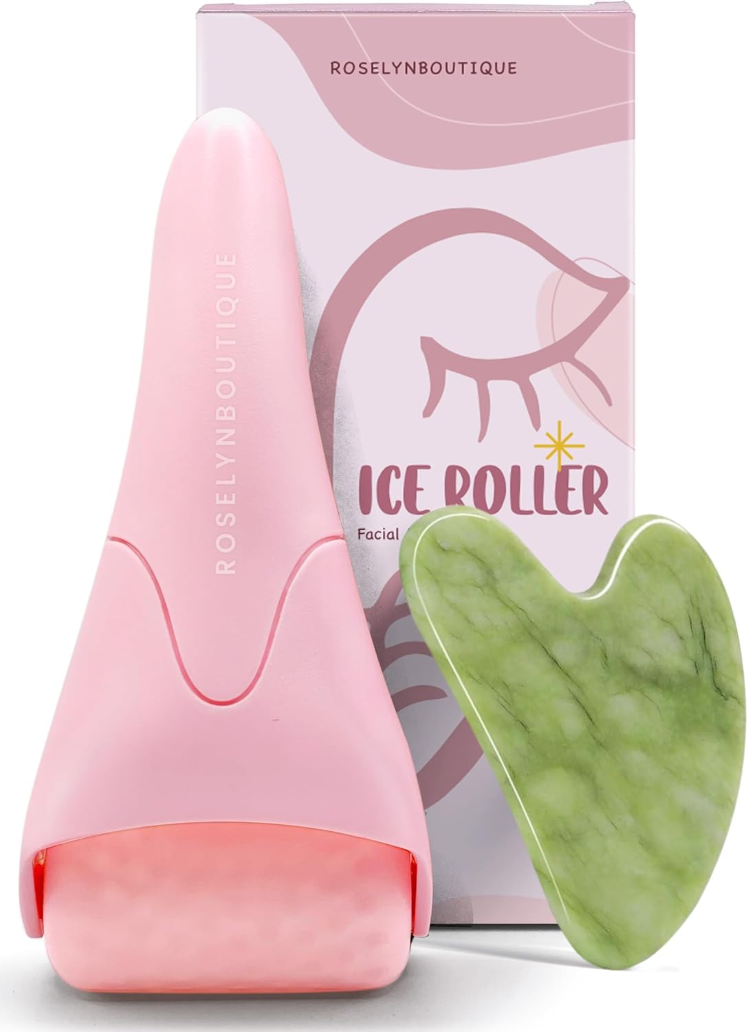 ROSELYNBOUTIQUE Ice Roller for Face & Gua Sha Facial Tools - deal at Amazon