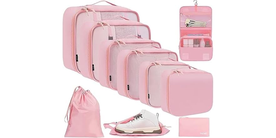 10-pc Packing Cubes Luggage Organizers Deal at Woot