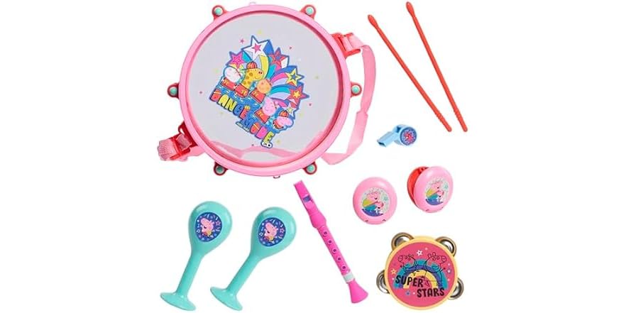 Peppa Pig Party Drum Set Deal at Woot