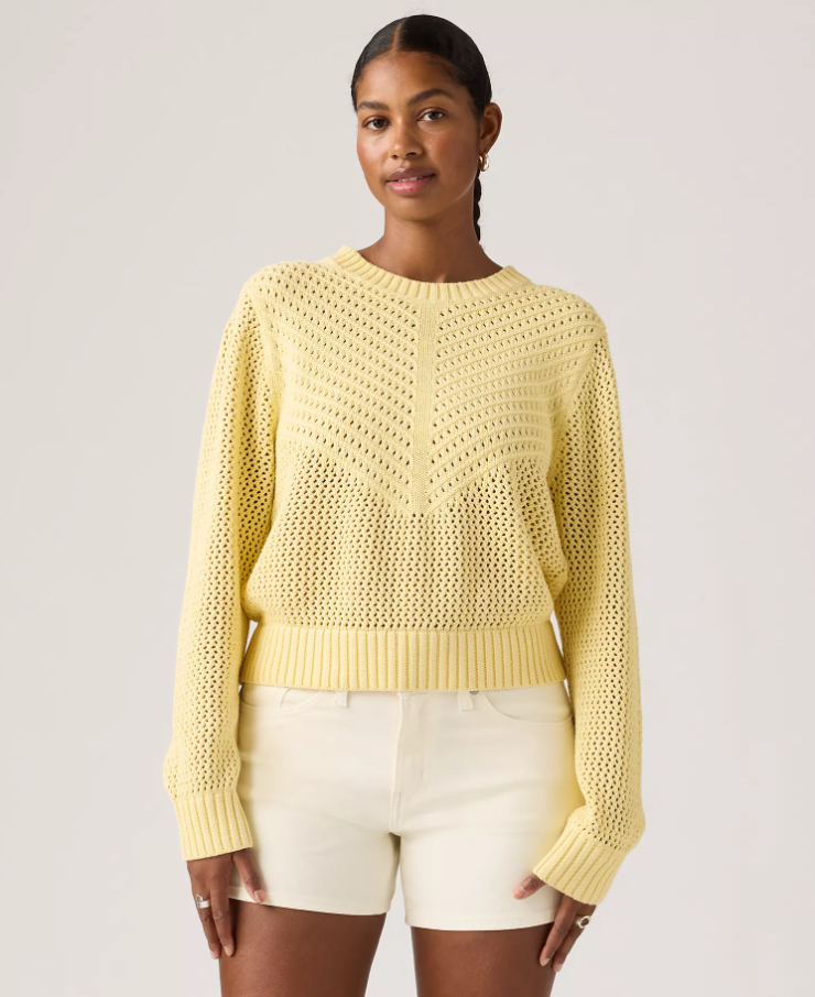 Levi’s Gaelle Crochet Sweater Deal at Macy’s: Save $