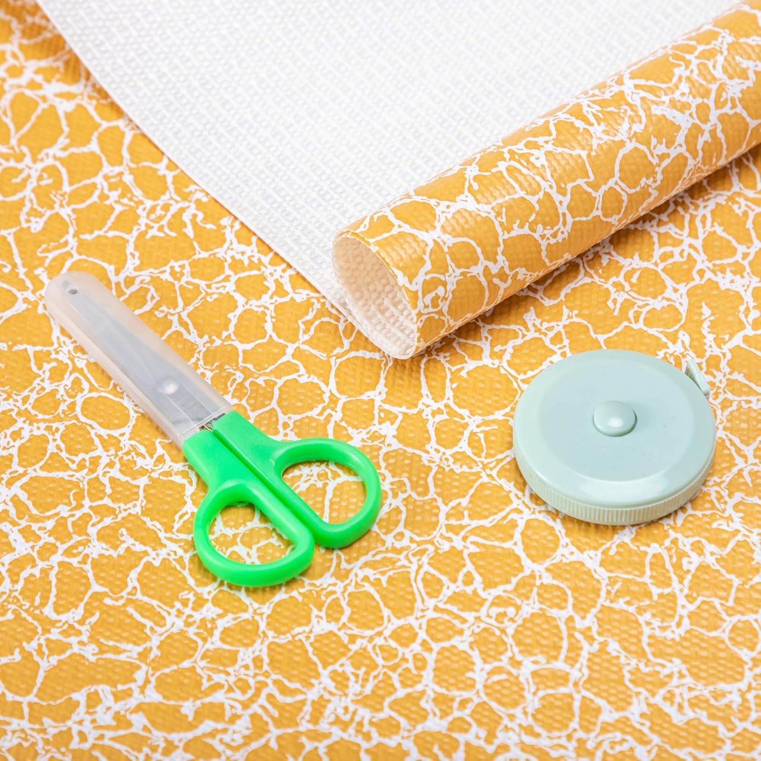 FIFTY FEET 18X96 Inch Shelf Liner with Scissor & Tape Measure for