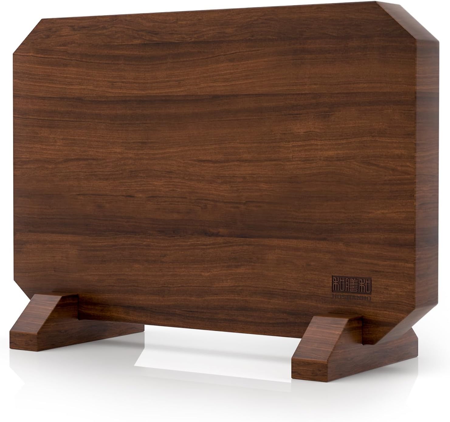 HOSHANHO Magnetic Knife Block, Thickened Acacia Wood Kitchen Knif