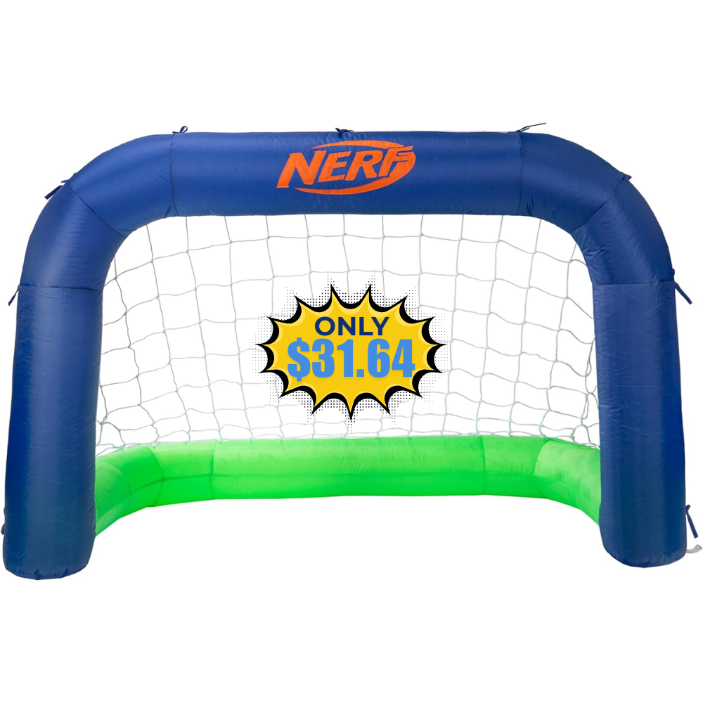 Nerf NERF Inflatable Soccer Goal Set Deal: Save 55%