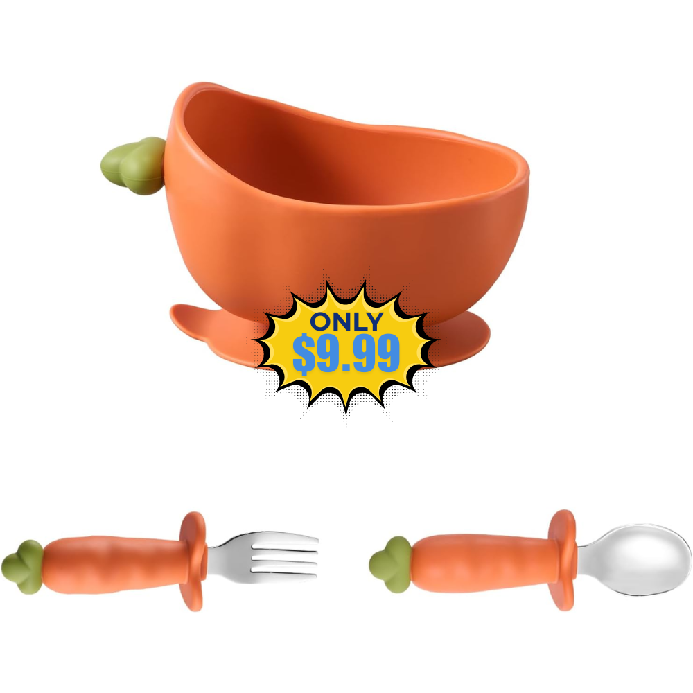 Carrot Shape Silicone Baby Feeding 6 Pack Promo: Save with 72QQOTB7