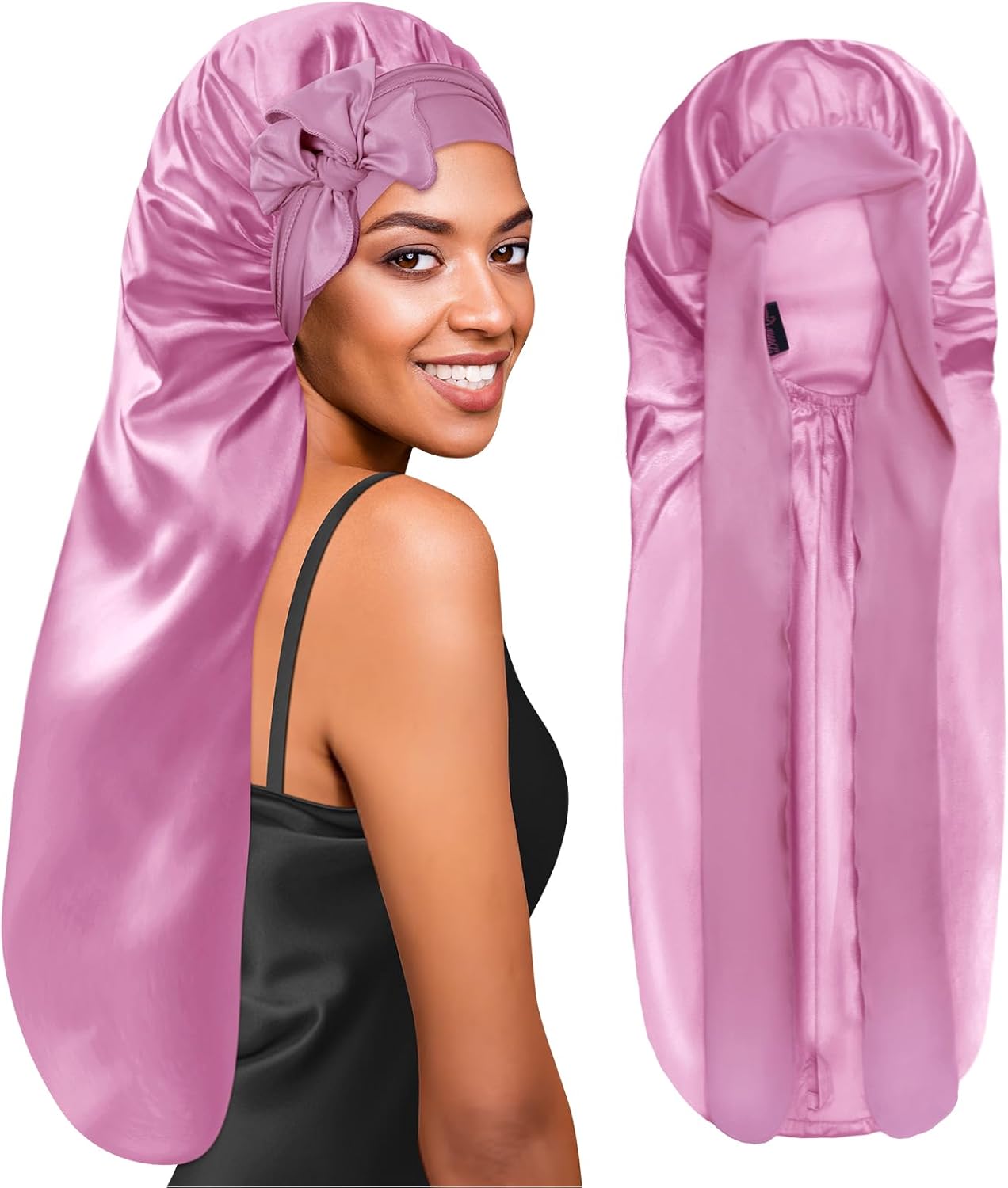 BONNET QUEEN Silk Bonnet for Sleeping Satin Bonnet with tie Band