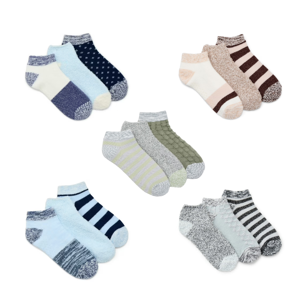 Women’s Double Layer Low Cut Lounge Socks Deal at Walmart: Save $6.00
