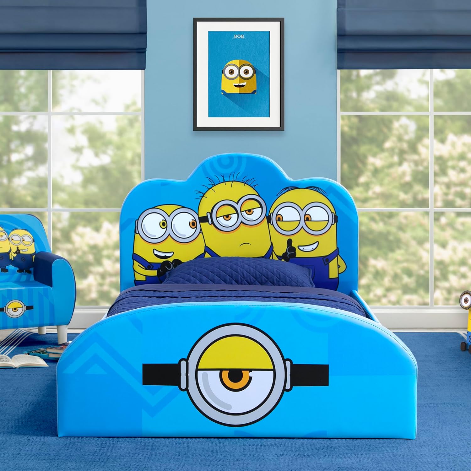 $99 Reg $219 Delta Children Minions Upholstered Twin Bed at  deal at Amazon