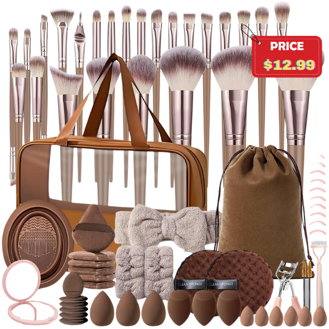 Makeup Brushes Set Deal: Save 50% at DealsFinders.com